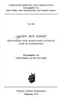Sagen mit Sinne