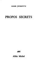 Propos secrets