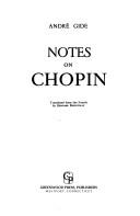 Notes sur Chopin