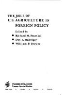 Role of United States Agriculture in Foreign Policy