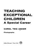 Teaching exceptional children