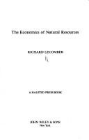 The economics of natural resources