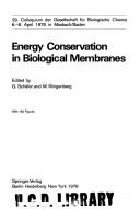 Energy conservation in biological membranes