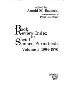 Book review index to social science periodicals