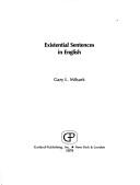 Existential sentences in English