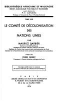 Le Comité de décolonisation des Nations Unies
