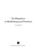 Das Bürgerhaus in Mecklenburg und Pommern