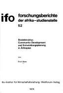 Sozialstruktur, Community Development und Entwicklungsplanung in Äthiopien