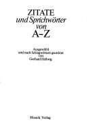 Zitate und Sprichwörter von A-Z