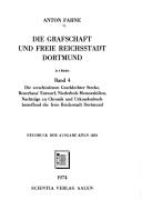 Die Grafschaft und freie Reichstadt Dortmund