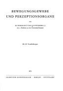 Bewegungsgewebe und Perzeptionsorgane