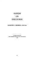 Papers on Discourse (Publications in Linguistics and Related Fields No 51)