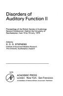 Disorders of auditory function II