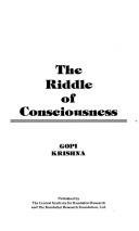 The riddle of consciousness