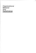 Organizational behavior and performance
