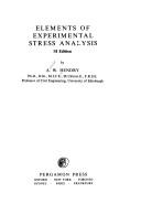 Elements of Experimental stress analysis