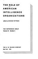 The Role of American intelligence organizations