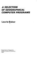 A selection of geographical computer programs