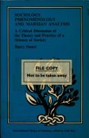 Sociology, phenomenology and Marxian analysis