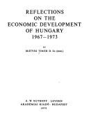 Reflections on the economic development of Hungary, 1967-1973
