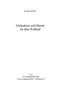 Orthodoxie und Häresie im alten Russland