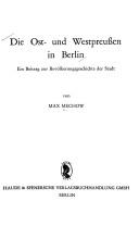 Die Ost- und Westpreussen in Berlin