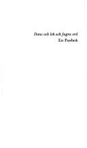 Dans och lek och fagra ord