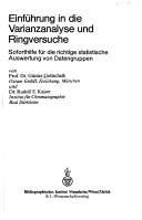 Einführung in die Varianzanalyse und Ringversuche