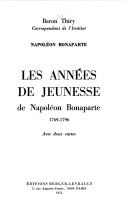 Les années de jeunesse de Napoléon Bonaparte