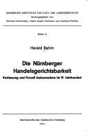 Die Nürnberger Handelsgerichtsbarkeit