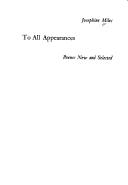 To all appearances