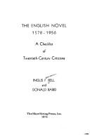 The English novel, 1578-1956