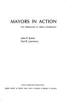 Mayors in action: five approaches to urban governance