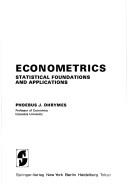 Econometrics: statistical foundations and applications