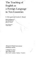 The teaching of English as a foreign language in ten countries