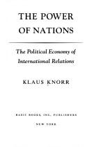 The power of nations