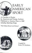 Early American sport