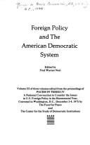 Foreign policy and the American democratic system