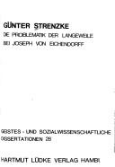 Die Problematik der Langeweile bei Joseph von Eichendorff