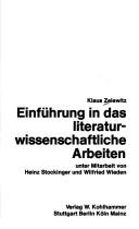 Einführung in das literaturwissenschaftliche Arbeiten