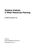 Systems analysis in water resources planning