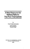 A new resource for welfare reform