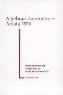 Algebraic geometry, Arcata 1974