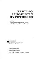 Testing linguistic hypotheses