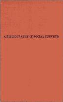 A bibliography of social surveys