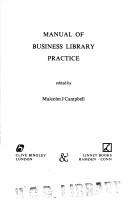 Manual of business library practice