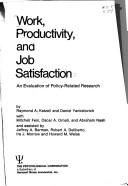 Work, productivity, and job satisfaction