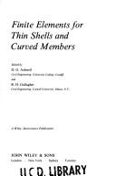 Finite elements for thin shells and curved members