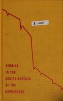Research memorandum on rural life in the depression