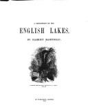 A description of the English lakes